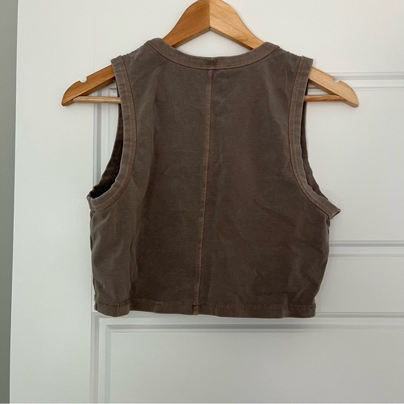 H&M Taupe Crop Top in Large - Picture 3 of 8